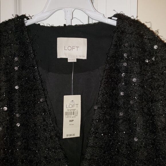 Ann Taylor Loft Black Sweater Cardigan - Picture 5 of 8